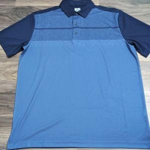 Callaway Golf Polo Shirt Mens L Opti-Dri Blue Short Sleeve ⛳